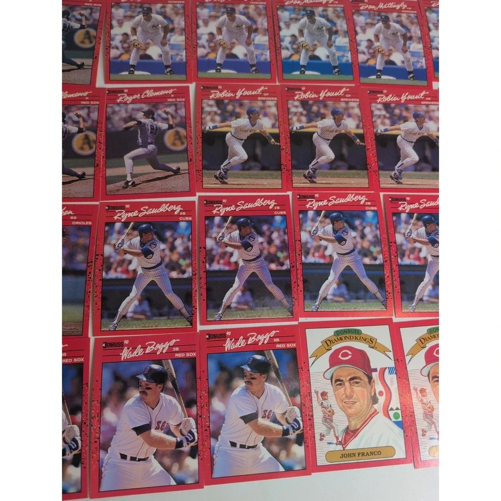 Mixed Lot Of 136 Gradable 1990 Donruss Baseball Cards Barry Bonds Roger Clemens